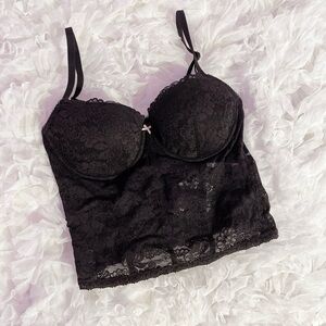 𝜗𝜚Victoria’s Secret PINK Wink lace balconette corset top